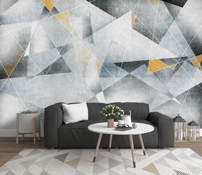 3D Transparent Triangle 2278 Wall Murals Wallpaper AJ Wallpaper 2 