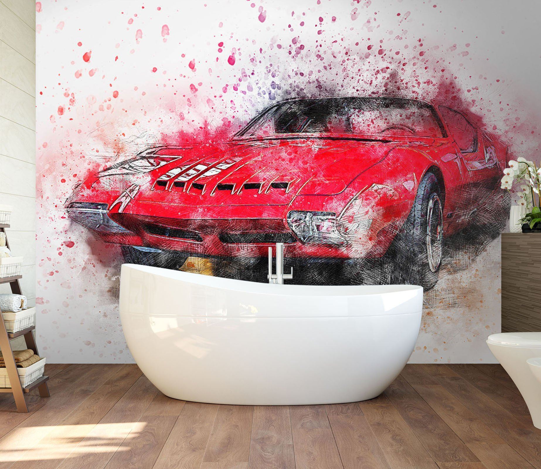 3D Color Spray Car 954 Vehicle Wall Murals Wallpaper AJ Wallpaper 2 