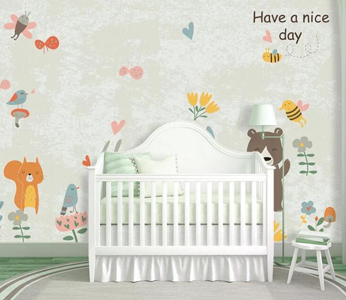 3D Cute Bear 1463 Wall Murals Wallpaper AJ Wallpaper 2 