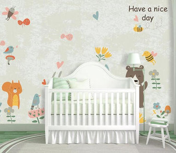3D Cute Bear 1463 Wall Murals Wallpaper AJ Wallpaper 2 