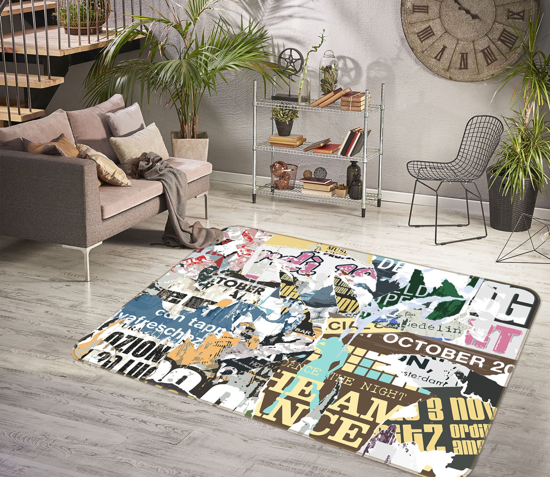 3D Pattern 35211 Non Slip Rug Mat