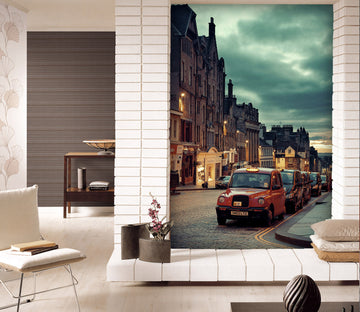 3D Taxi Cloud 445 Vehicle Wall Murals