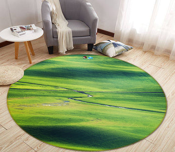 3D Green 64093 Round Non Slip Rug Mat