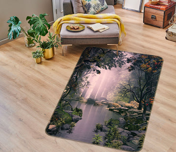 3D Woods Lake 26155 Non Slip Rug Mat