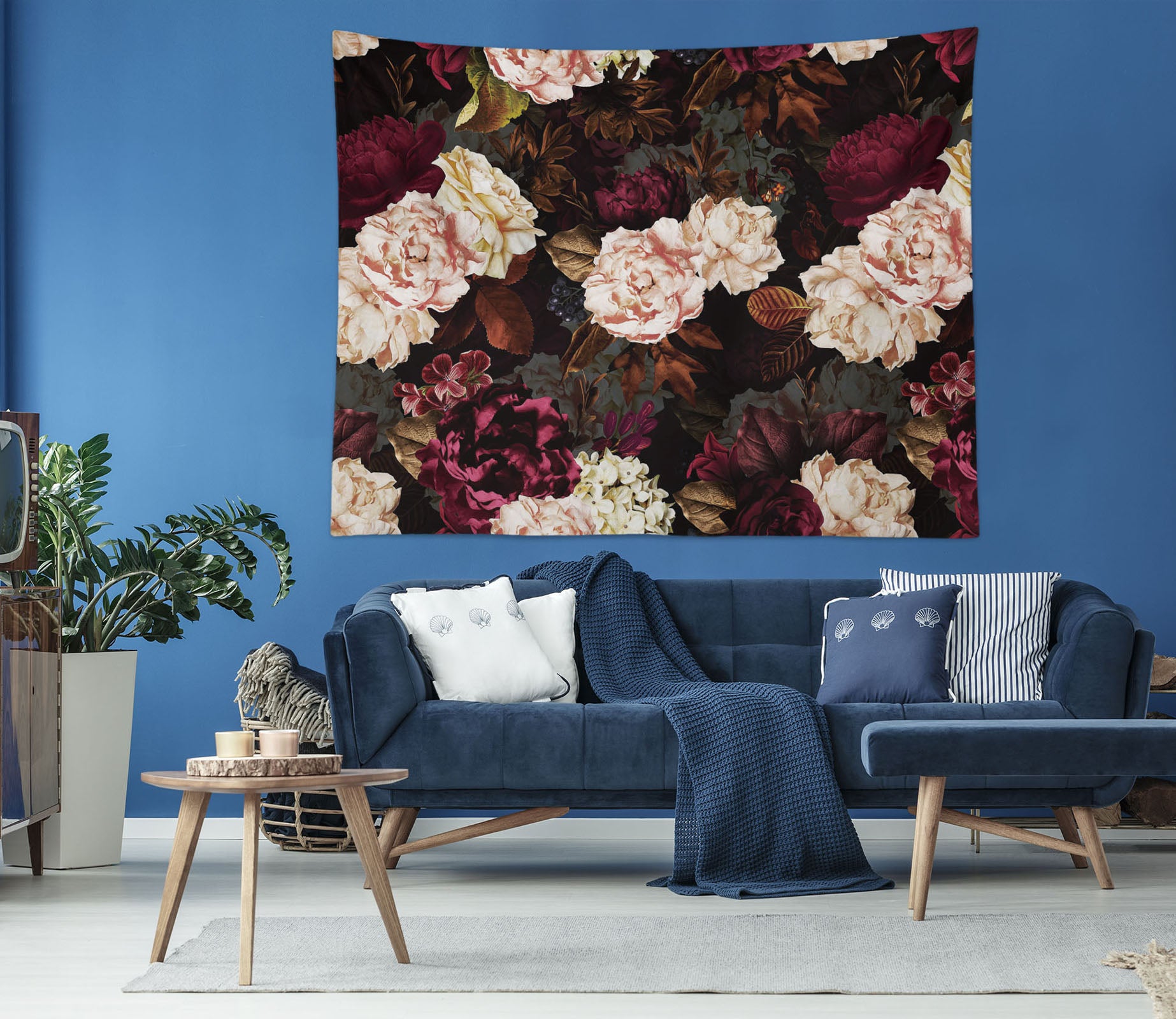 3D Purple Flower 5323 Uta Naumann Tapestry Hanging Cloth Hang