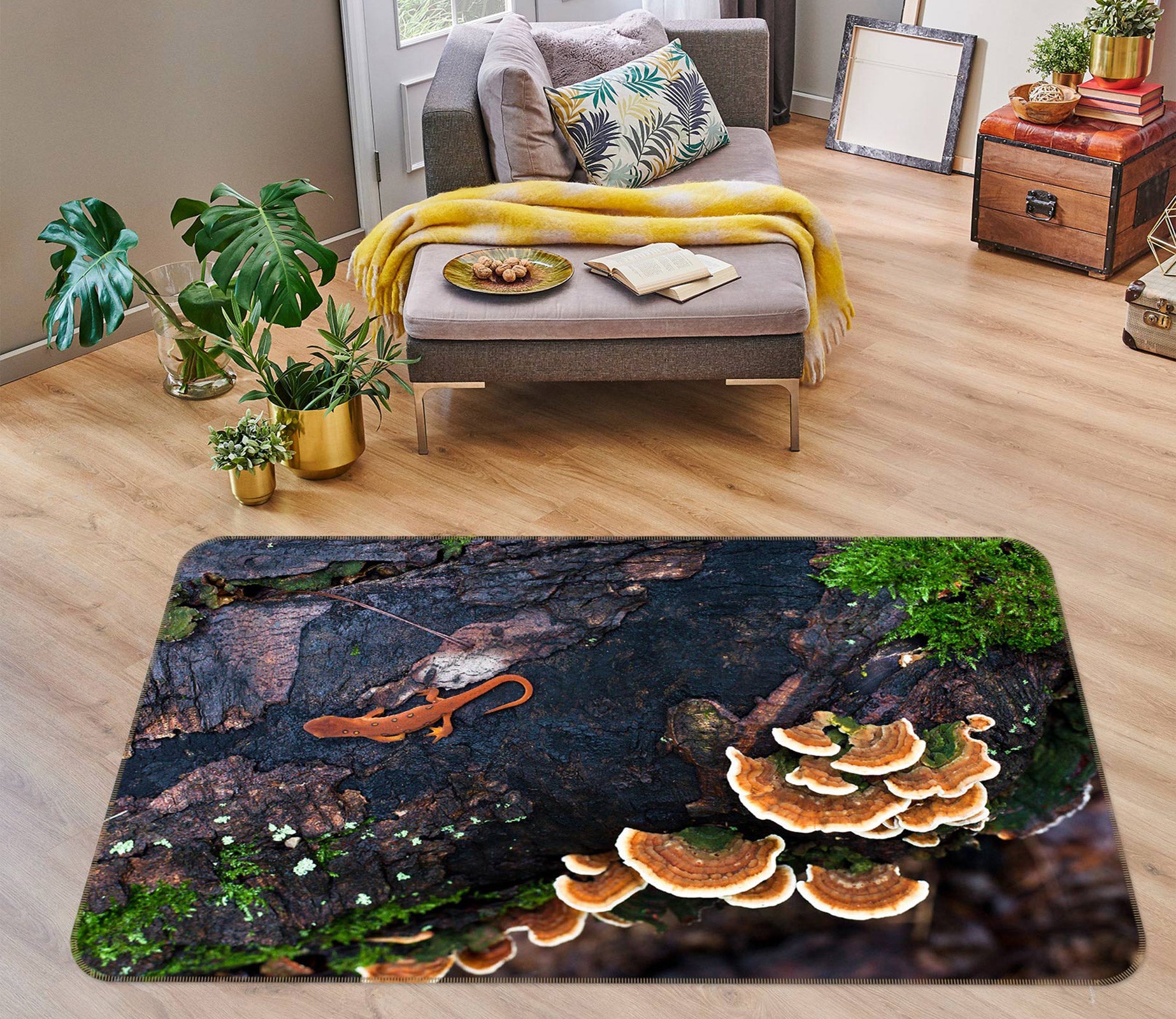 3D Trunk Fungus 75230 Non Slip Rug Mat