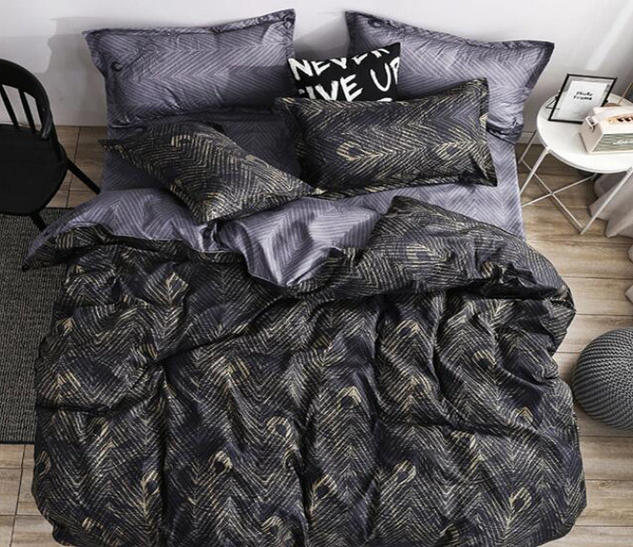 3D Dark Flower 5169 Bed Pillowcases Quilt