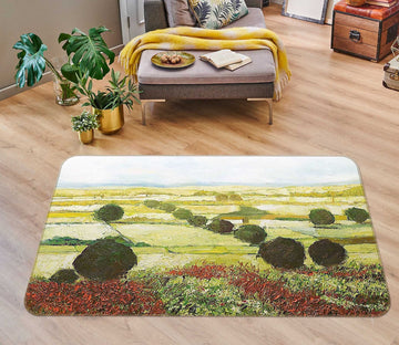 3D Wildflower Valley 1007 Allan P. Friedlander Rug Non Slip Rug Mat Mat AJ Creativity Home 