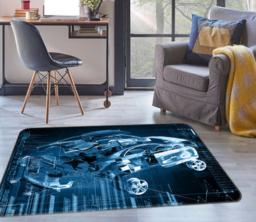 3D Car Structure 42116 Vehicle Non Slip Rug Mat