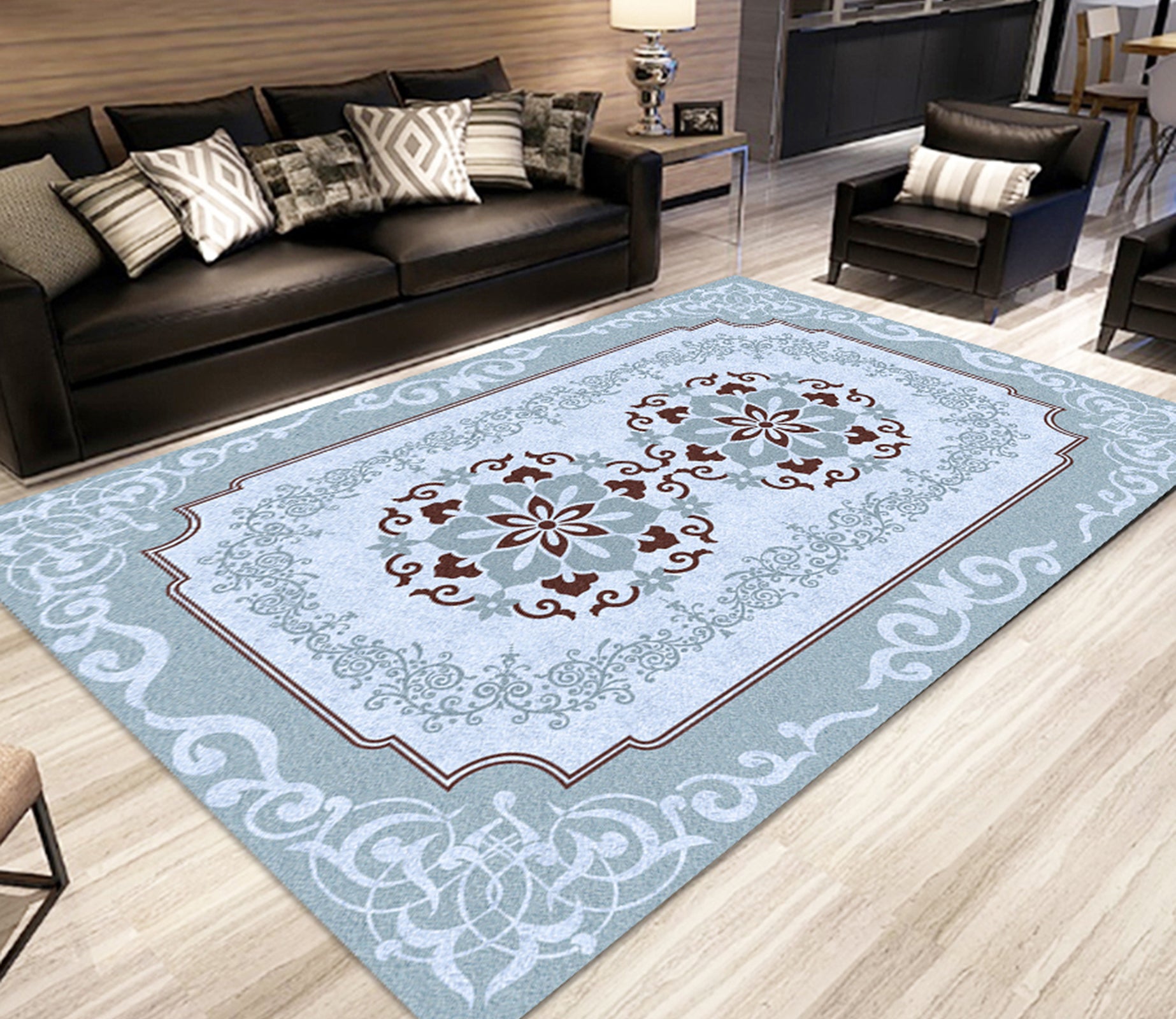 3D Color Pattern WG565 Non Slip Rug Mat Mat AJ Creativity Home 