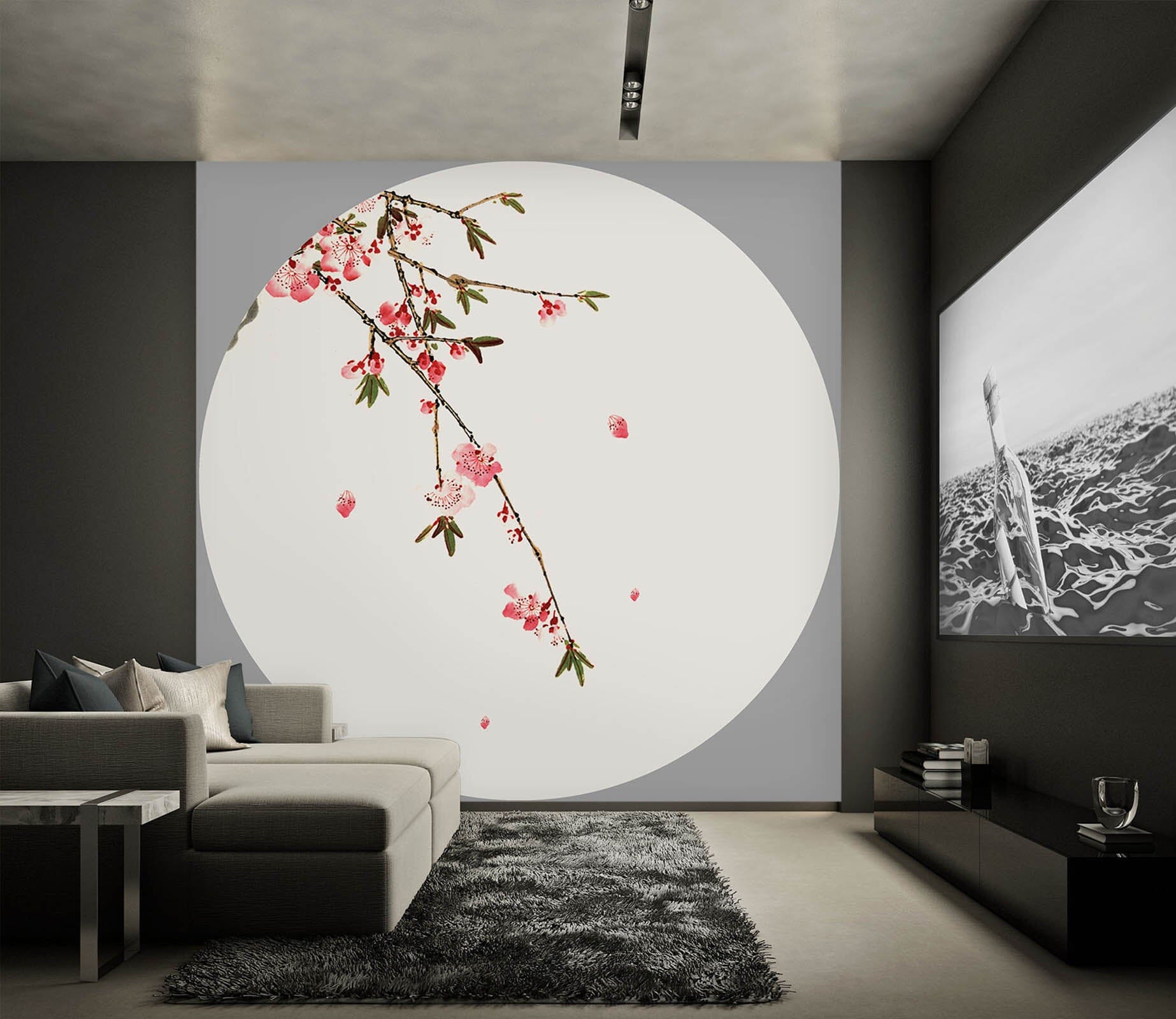 3D Peach Blossom Opening 003 Wall Murals Wallpaper AJ Wallpaper 2 