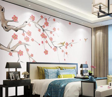 3D Red Flower 115 Wall Murals Wallpaper AJ Wallpaper 2 