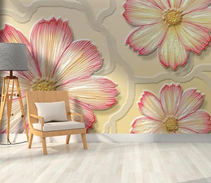 3D Colored Petals 3054 Wall Murals Wallpaper AJ Wallpaper 2 