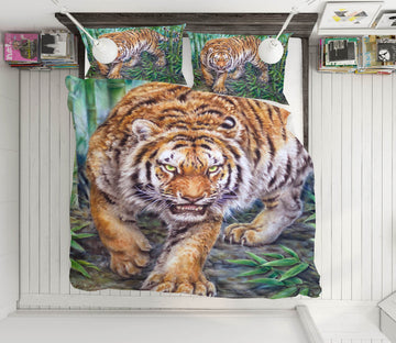 3D Bamboo Forest Tiger 5809 Kayomi Harai Bedding Bed Pillowcases Quilt Cover Duvet Cover