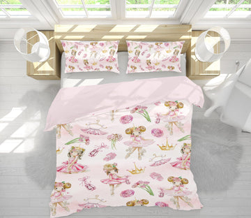3D Pink Ballet Skirt 216 Uta Naumann Bedding Bed Pillowcases Quilt Quiet Covers AJ Creativity Home 