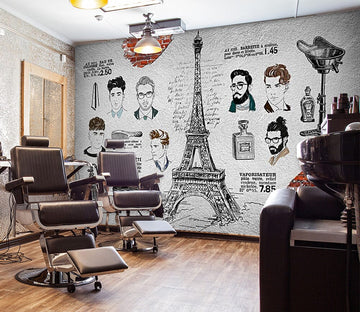 3D Fashion Style 1410 Barber Shop Wall Murals Wallpaper AJ Wallpaper 2 