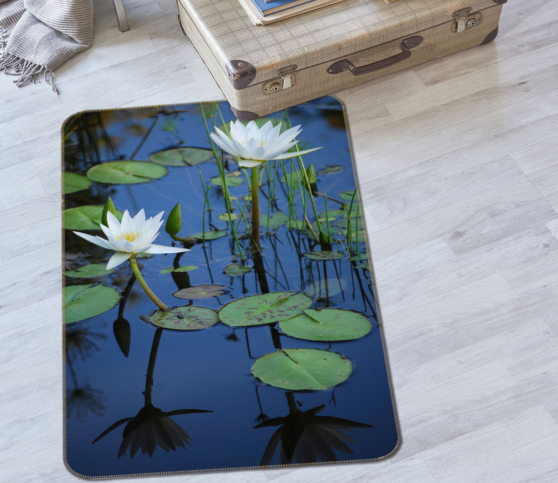 3D Lotus 26082 Non Slip Rug Mat