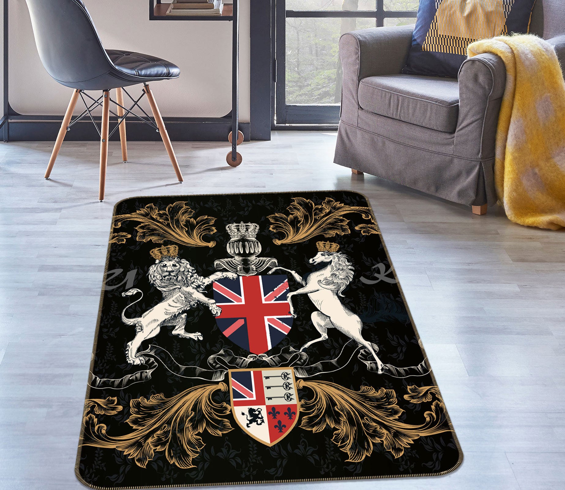 3D Logo Badge 37112 Non Slip Rug Mat