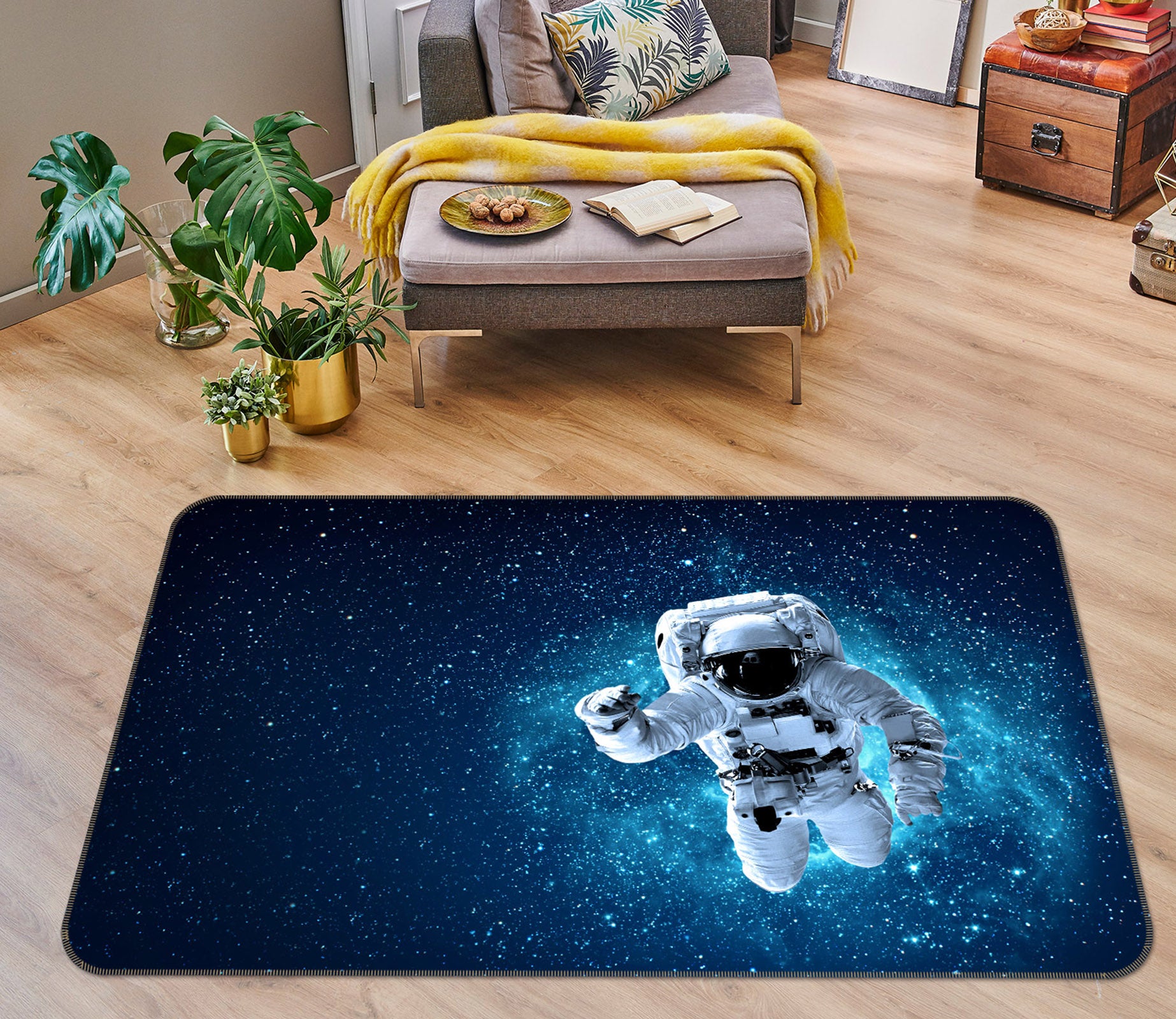 3D Astronaut 30152 Non Slip Rug Mat