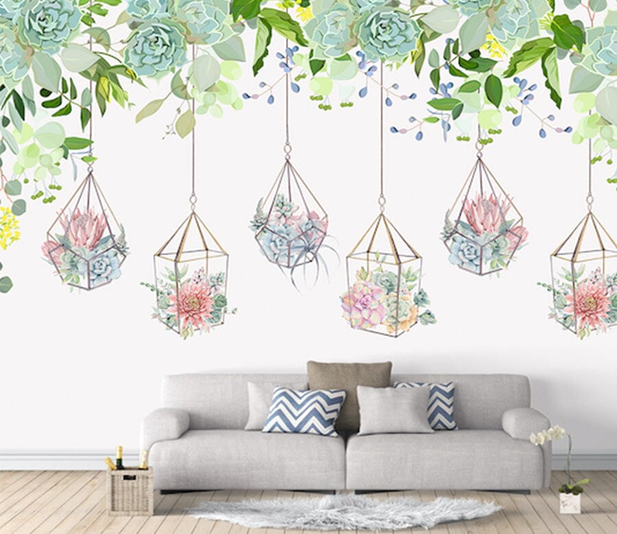 3D Color Bouquet WG243 Wall Murals Wallpaper AJ Wallpaper 2 