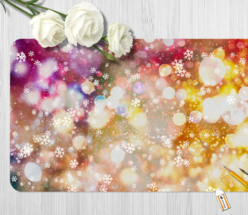 3D Snowflake 51217 Christmas Desk Mat Xmas