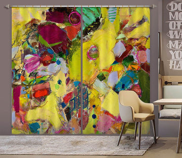 3D Yellow Fruit 103 Allan P. Friedlander Curtain Curtains Drapes Curtains AJ Creativity Home 