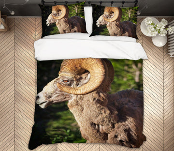 3D Bighorn Ram 2105 Kathy Barefield Bedding Bed Pillowcases Quilt Quiet Covers AJ Creativity Home 