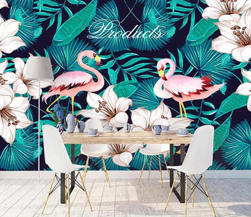 3D Pink Flamingo 2170 Wall Murals Wallpaper AJ Wallpaper 2 