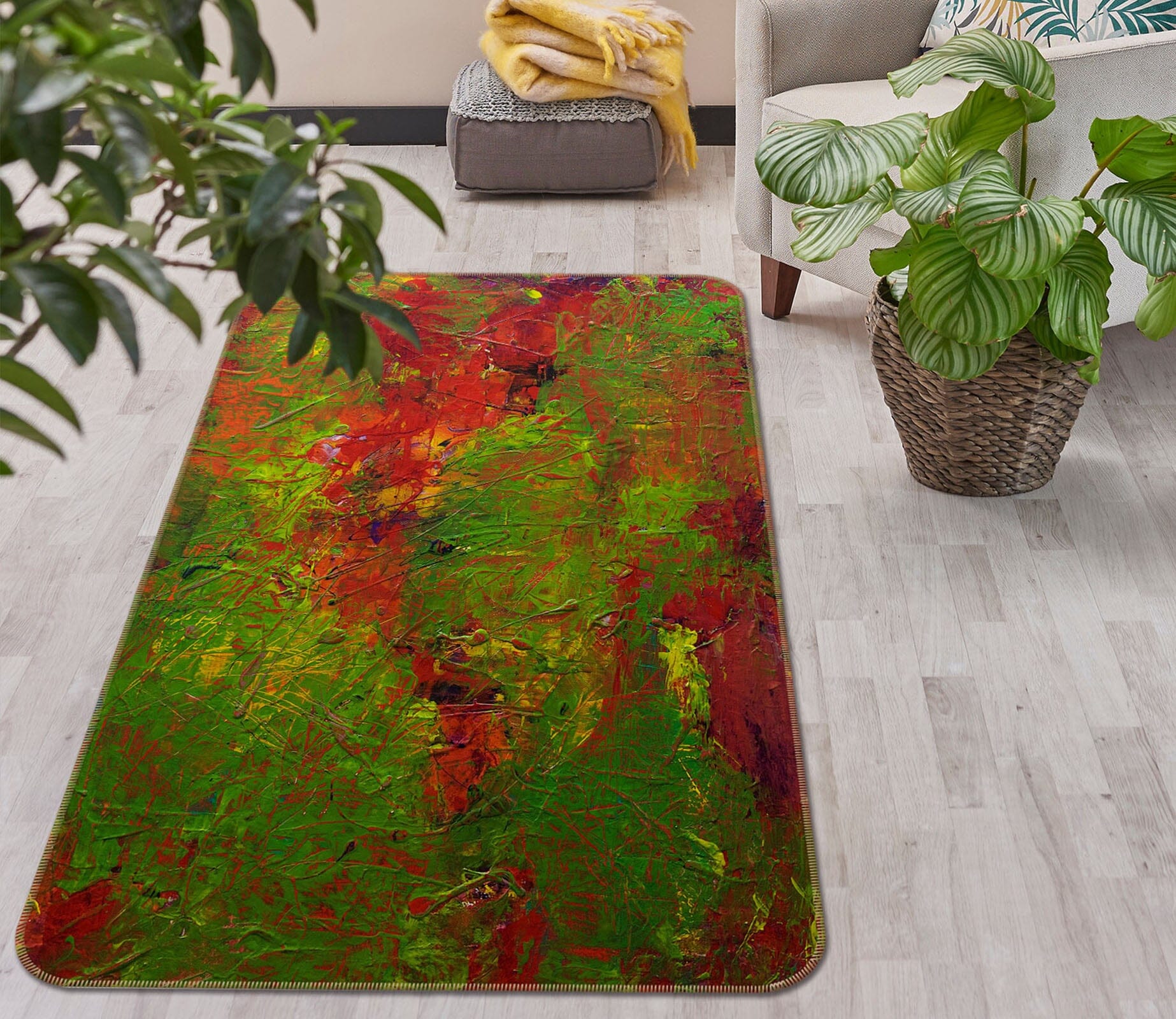 3D Forest Maple Leaf 1021 Allan P. Friedlander Rug Non Slip Rug Mat Mat AJ Creativity Home 