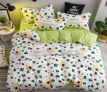 3D Green Leopard Avocado 2182 Bed Pillowcases Quilt
