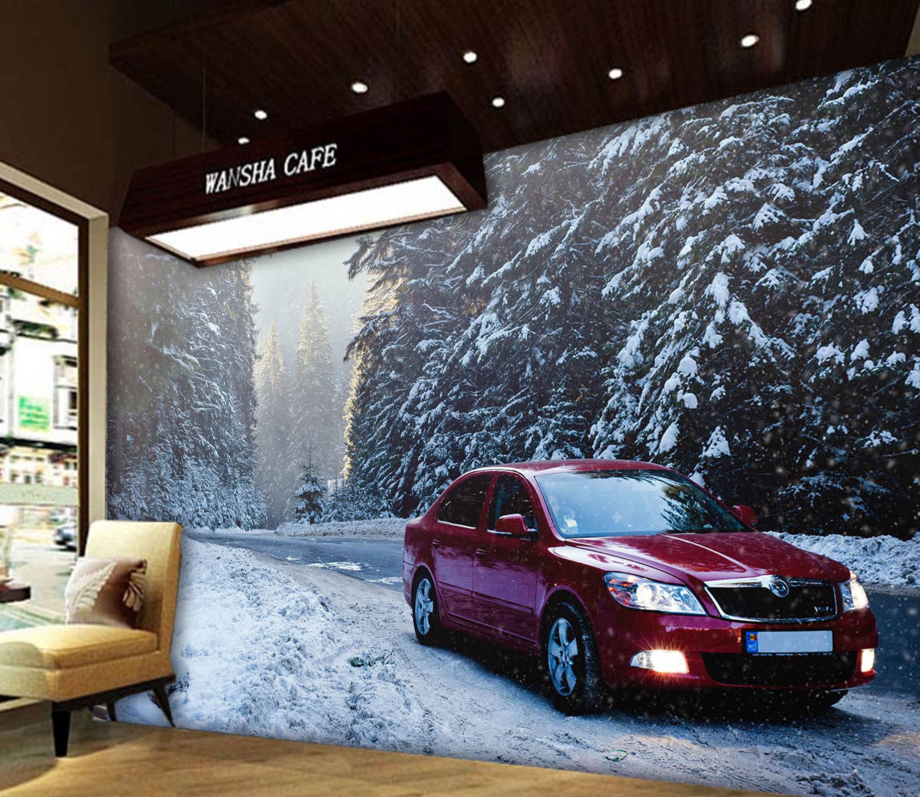 3D Auto Car Cold 103 Vehicle Wall Murals