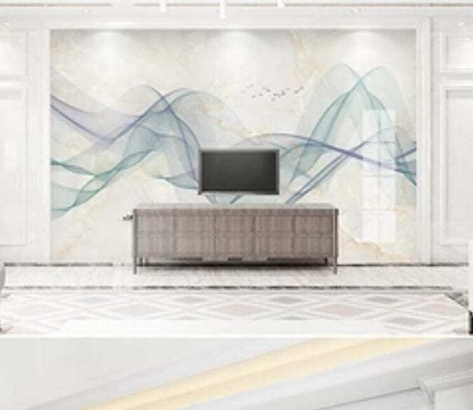 3D Green Wave 1576 Wall Murals Wallpaper AJ Wallpaper 2 