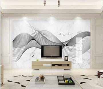 3D Black Wave 1938 Wall Murals Wallpaper AJ Wallpaper 2 