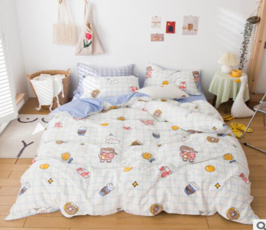 3D Food Girl Pattern 40219 Bed Pillowcases Quilt