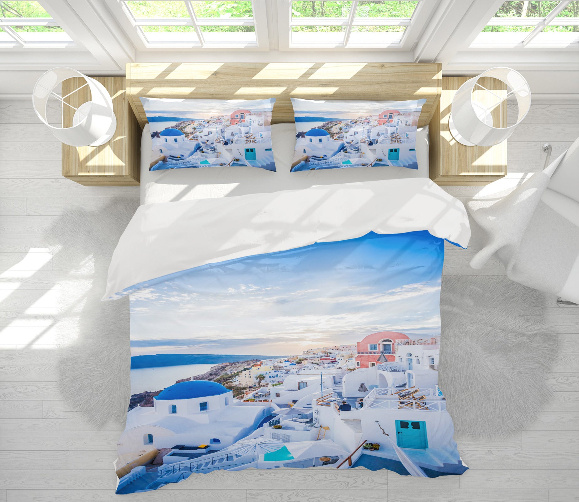 3D Houses 16183 Bed Pillowcases Quilt