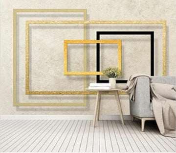 3D Golden Rectangle 1773 Wall Murals Wallpaper AJ Wallpaper 2 