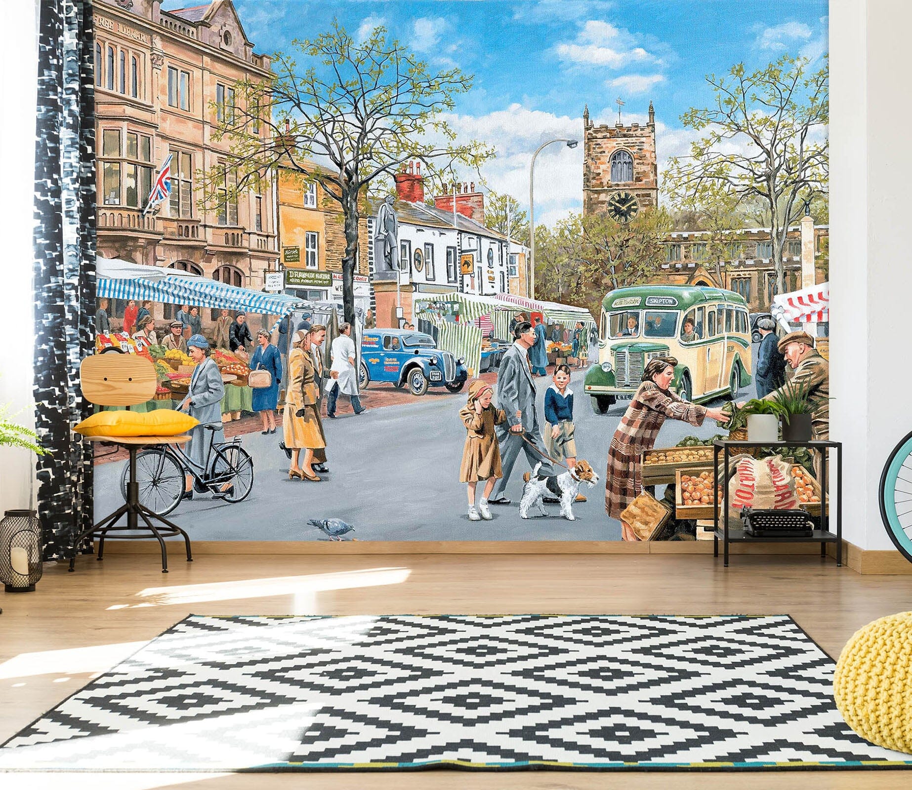 3D Market Day 1036 Trevor Mitchell Wall Mural Wall Murals Wallpaper AJ Wallpaper 2 