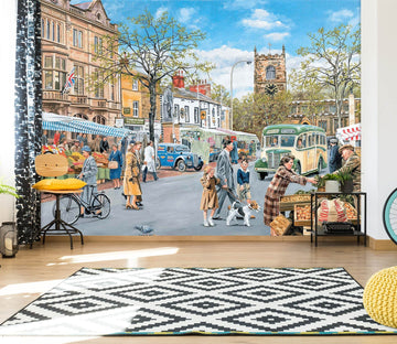 3D Market Day 1036 Trevor Mitchell Wall Mural Wall Murals Wallpaper AJ Wallpaper 2 