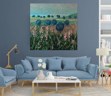 3D Pink Flower Field 132 Allan P. Friedlander Wall Sticker Wallpaper AJ Wallpaper 2 