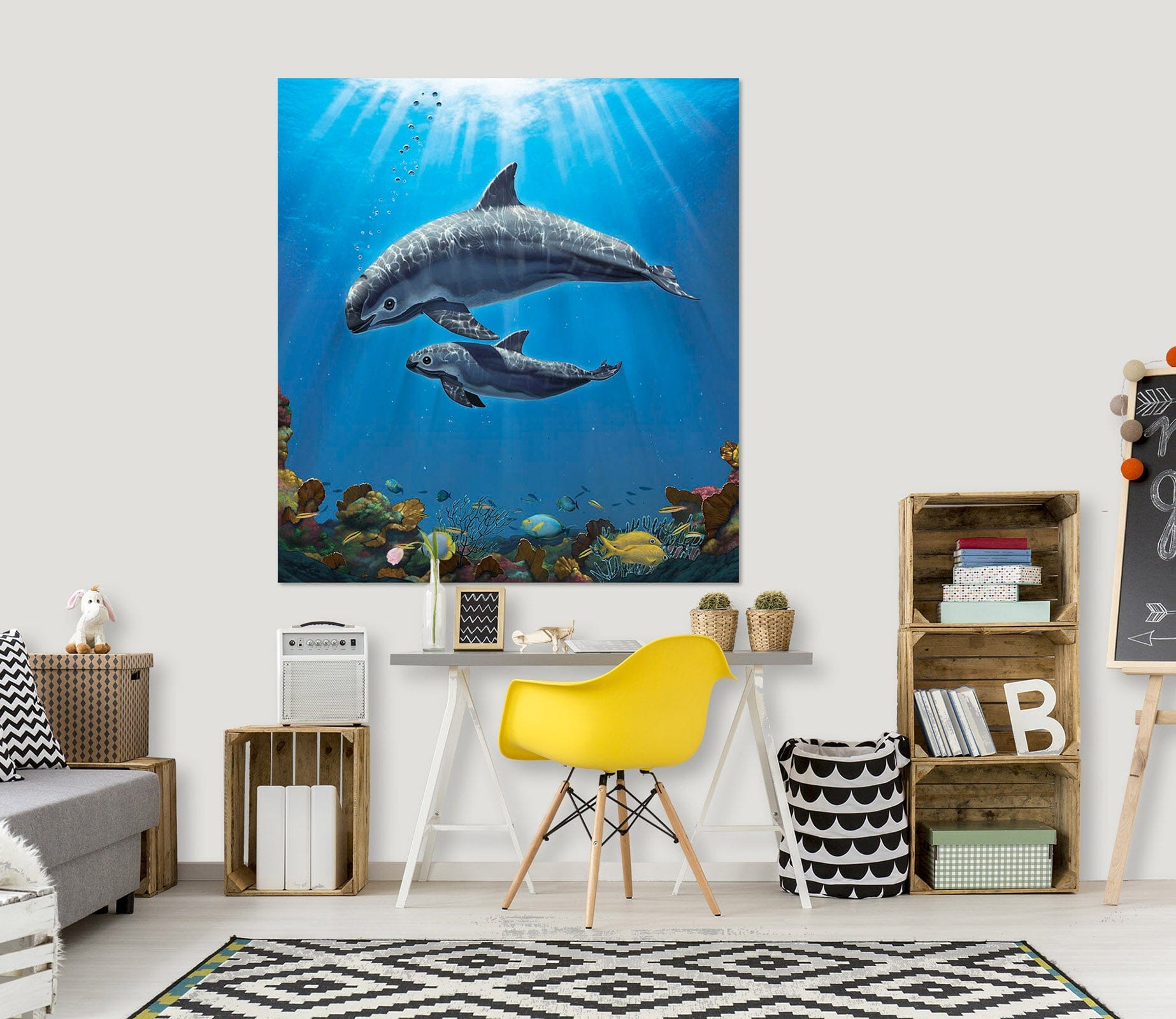 3D Vaquita Critically Endangered 090 Vincent Hie Wall Sticker Wallpaper AJ Wallpaper 2 