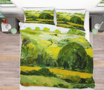 3D Lacey Green 1099 Allan P. Friedlander Bedding Bed Pillowcases Quilt Quiet Covers AJ Creativity Home 
