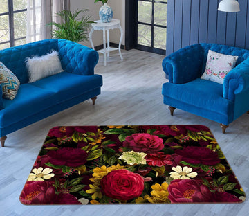 3D Noble Rose 1049 Uta Naumann Rug Non Slip Rug Mat Mat AJ Creativity Home 