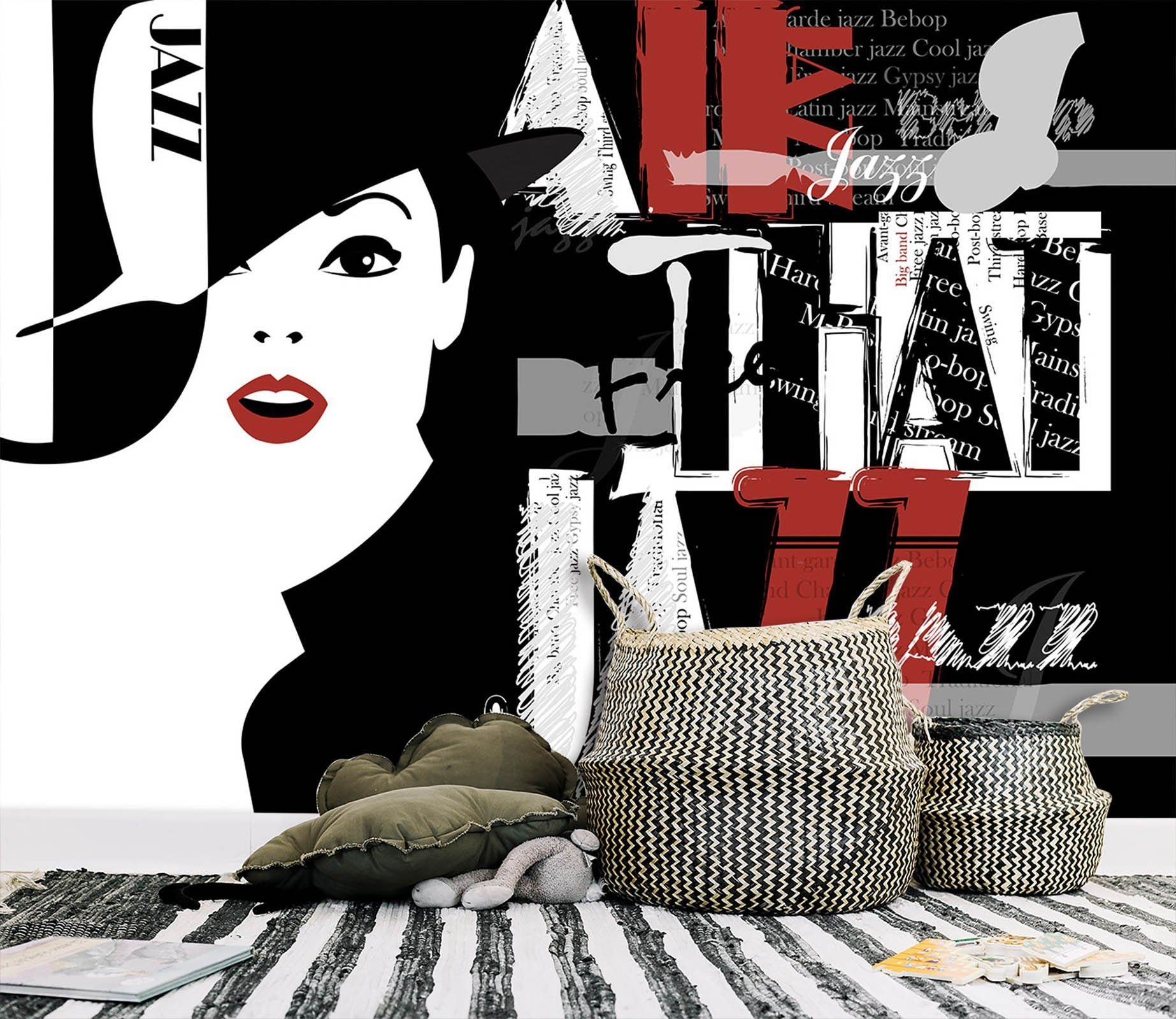 3D Black Hat Cool Woman 664 Wallpaper AJ Wallpaper 2 