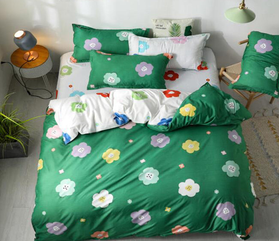 3D Colored Flowers 3195 Bed Pillowcases Quilt