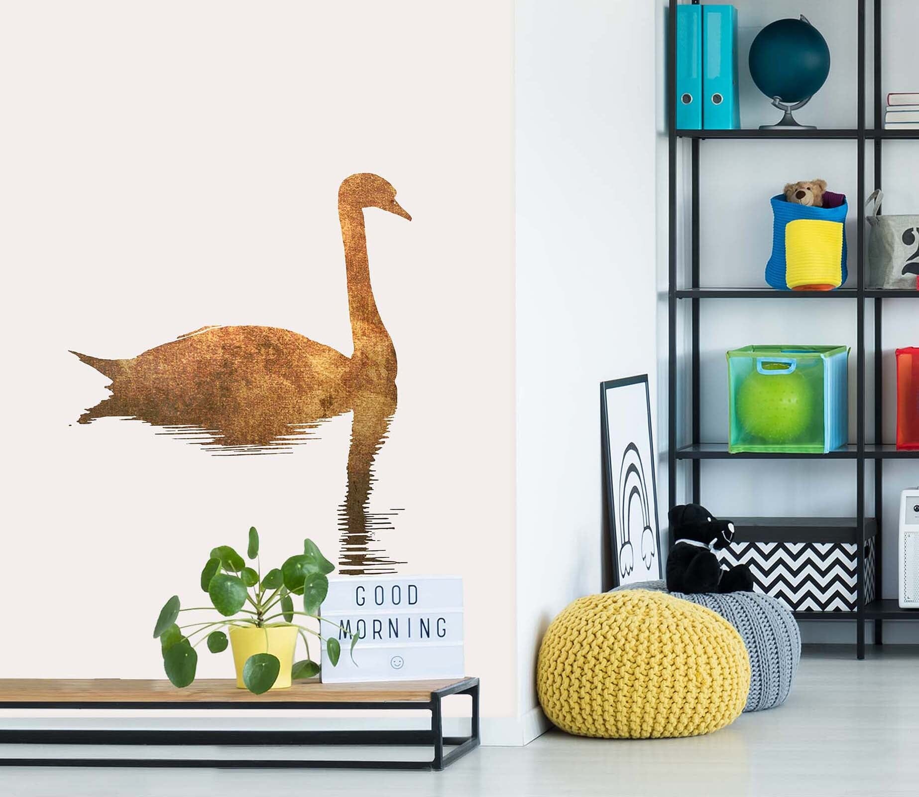 3D Lonely Swan 1526 Boris Draschoff Wall Mural Wall Murals Wallpaper AJ Wallpaper 2 