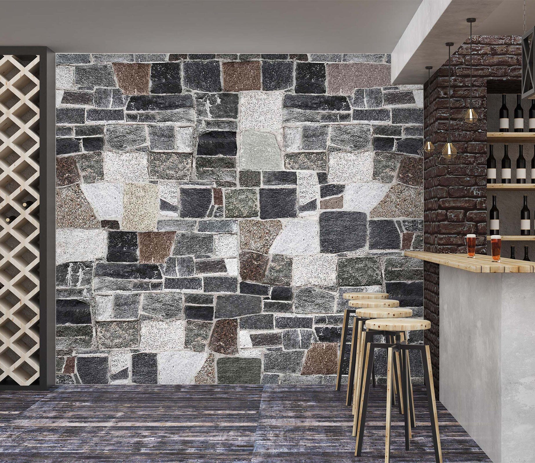 3D Irregular Pattern 1500 Wall Murals Wallpaper AJ Wallpaper 2 