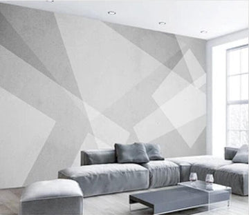 3D Grey Geometry 1692 Wall Murals Wallpaper AJ Wallpaper 2 