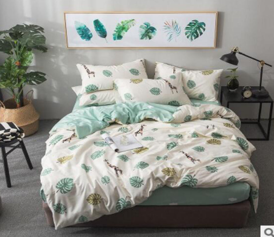 3D Jungle 17186 Bed Pillowcases Quilt