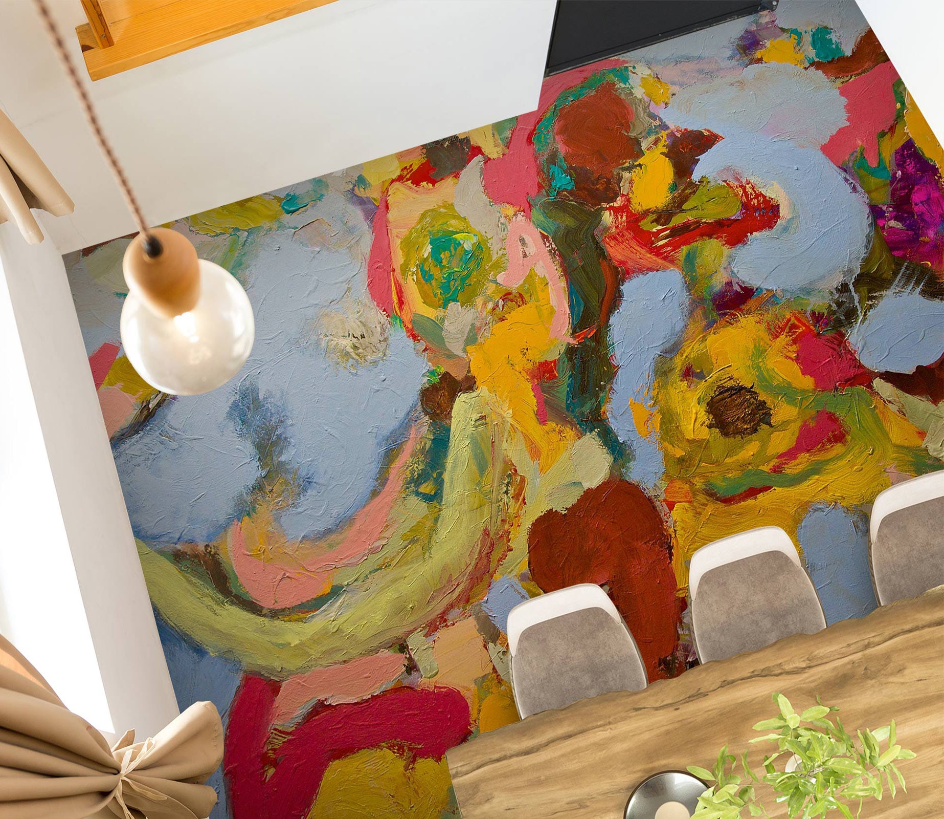 3D Pigment Pattern 9623 Allan P. Friedlander Floor Mural