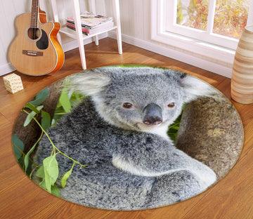 3D Koala 37192 Animal Round Non Slip Rug Mat